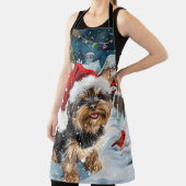 Biewer Terrier Dog Winter Wonderland Christmas Joy Schürze (InSitu)