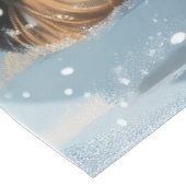 Biewer Terrier Dog Winter Wonderland Christmas Joy Tischdecke (Schrägansicht)