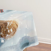 Biewer Terrier Dog Winter Wonderland Christmas Joy Tischdecke (Beispiel)