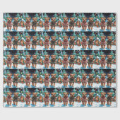 Biewer Terrier Dogs Christmas Snow Holiday Geschenkpapier (Flach)