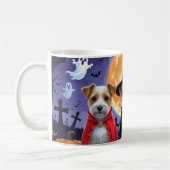 Biewer Terrier Dogs Pumpkin Halloween Funny Kaffeetasse (Links)