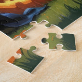 Biewer Terrier Dogs Pumpkin Halloween Funny Puzzle (Seite)