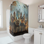 Biewer Terrier Halloween Night Doggy Delight Duschvorhang (Beispiel)