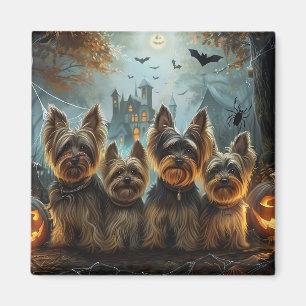 Biewer Terrier Halloween Night Doggy Delight Magnet