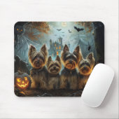Biewer Terrier Halloween Night Doggy Delight Mousepad (Mit Mouse)