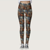 Biewer Terrier Halloween Spooky Leggings (Vorderseite)