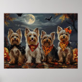 Biewer Terrier Halloween Spooky Poster (Vorne)