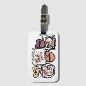  Biewer Terrier hearts Gepäckanhänger (Vorderseite Vertikal)