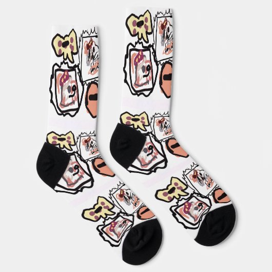 Biewer Terrier hearts Socken (Rechts)