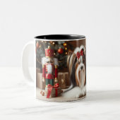 Biewer Terrier Holiday Tasse (Vorderseite Links)