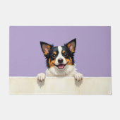 Biewer Terrier Hund Türmatte Kunst (Vorderseite)