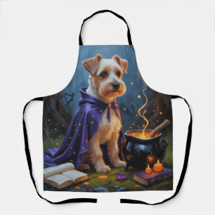 Biewer Terrier Hund Whimsical Halloween-Malerei Schürze