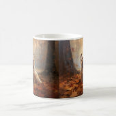 Biewer Terrier im Herbst Leaves Fall Inspiriert Kaffeetasse (Mittel)