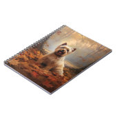 Biewer Terrier im Herbst Leaves Fall Inspiriert Notizblock (Linke Seite)