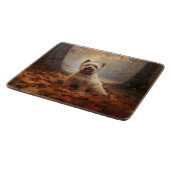 Biewer Terrier im Herbst Leaves Fall Inspiriert Schneidebrett (Ecke)