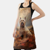 Biewer Terrier im Herbst Leaves Fall Inspiriert Schürze (InSitu)