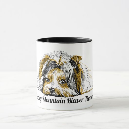 Biewer Terrier-Kaffee-Tasse Tasse (Zentrum)