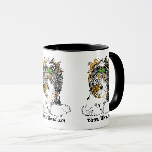 Biewer Terrier-Kaffee-Tasse Tasse (VorderseiteRechts)