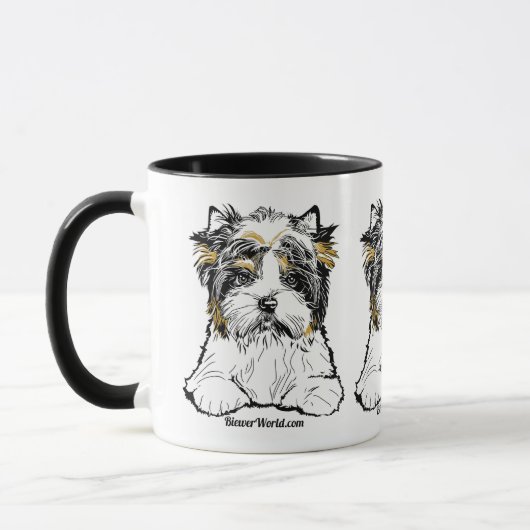 Biewer Terrier-Kaffee-Tasse Tasse (Links)