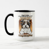 Biewer Terrier-Kaffee-Tasse Tasse (Links)