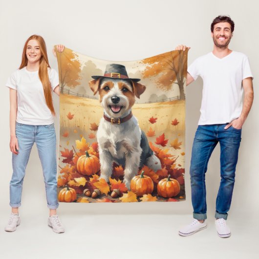Biewer Terrier lässt im Herbst Erntedank Art Fleecedecke (Beispiel)