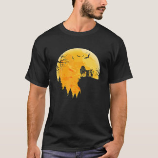Biewer Terrier liebt Halloween Moon T-Shirt