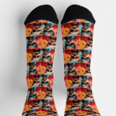 Biewer Terrier mit Herz-Rose Valentinstag Socken (Oben)