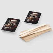 Biewer Terrier mit Weihnachtsfeiern Fächer (Non-assembled)