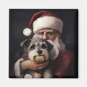 Biewer Terrier mit Weihnachtsfeiern Magnet (Vorne)
