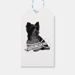 Biewer Terrier Portrait, komisch, klassisch T-Sh Geschenkanhänger