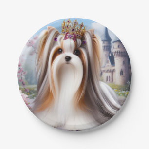 Biewer Terrier Princess Plare Pappteller