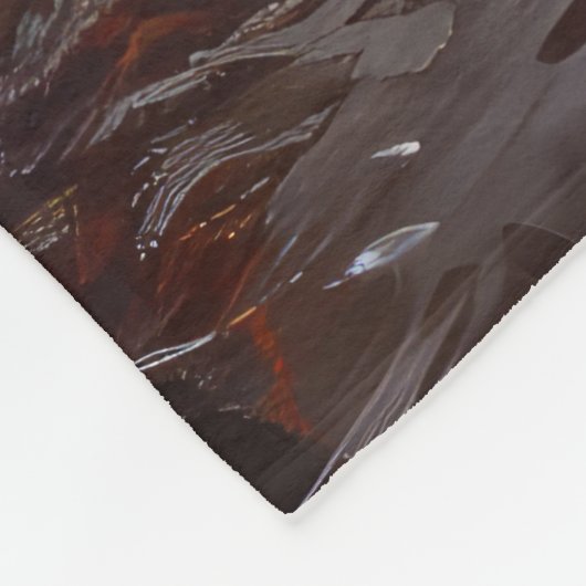 Biewer Terrier Riding Motorrad Halloween Beängstig Fleecedecke (Ecke)