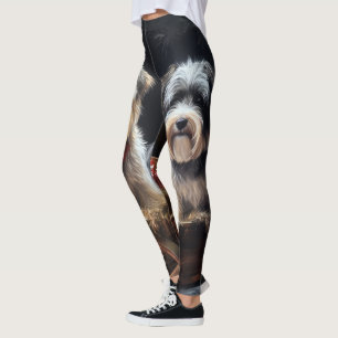 Biewer Terrier Schnee Schlitten Weihnachtsdekorati Leggings