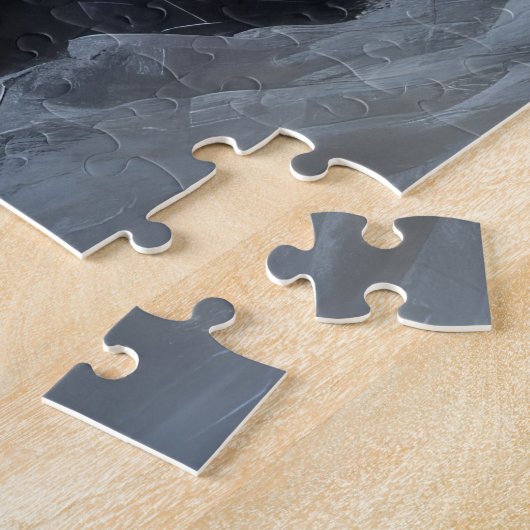 Biewer Terrier Snowy Sleigh Weihnachtsdekor Puzzle (Seite)