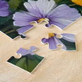 Biewer Terrier Stiefmütterchen-Gartenkunst Puzzle (Seite)