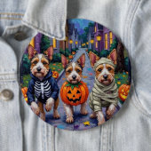 Biewer Terrier Trick-or-Treating Halloween-Kostüm Button (Beispiel)
