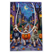 Biewer Terrier Trick-or-Treating Halloween-Kostüm Mittlere Geschenktüte (Vorderseite)