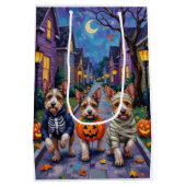Biewer Terrier Trick-or-Treating Halloween-Kostüm Mittlere Geschenktüte (Rückseite)