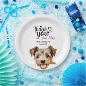 Biewer Terrier Wedding Reception Pappteller (Party)