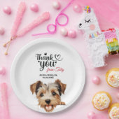 Biewer Terrier Wedding Reception Pappteller (Party)