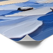 Biewer Terrier Weihnachtsboot Urlaub Poster (Ecke)