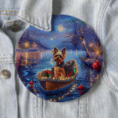 Biewer Terrier Weihnachtsfeiertage Button (Beispiel)
