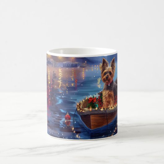 Biewer Terrier Weihnachtsfeiertage Kaffeetasse (Mittel)