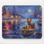 Biewer Terrier Weihnachtsfeiertage Mousepad (Vorne)
