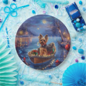 Biewer Terrier Weihnachtsfeiertage Pappteller (Party)