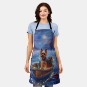 Biewer Terrier Weihnachtsfeiertage Schürze (Getragen)