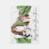 Biewer Terrier Welpe Blanket Fleecedecke (Vorderseite)