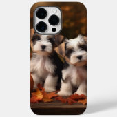 Biewer Terrier Welppy Autumn Delight Pumpkin Case-Mate iPhone Hülle (Rückseite)