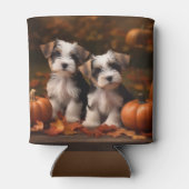 Biewer Terrier Welppy Autumn Delight Pumpkin Dosenkühler (Rückseite)