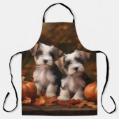 Biewer Terrier Welppy Autumn Delight Pumpkin Schürze (Vorderseite)